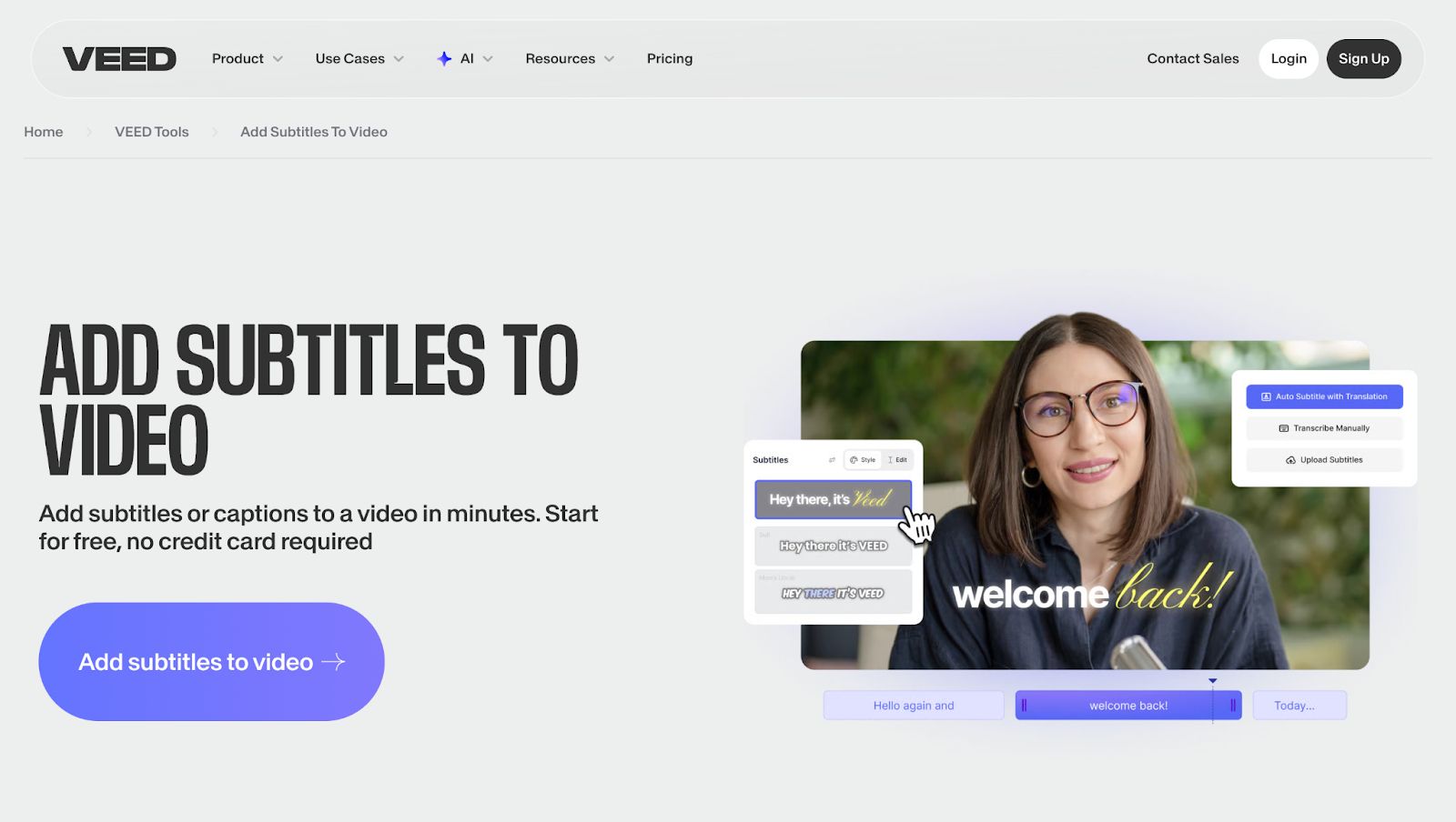 Subtitle Generator Veed