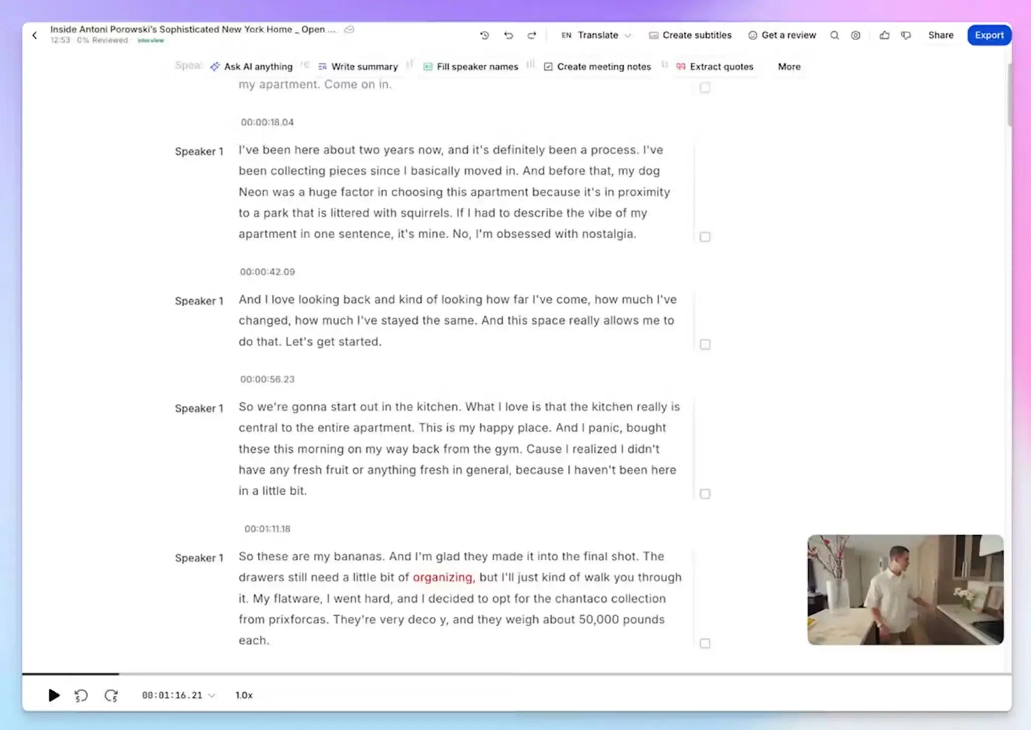 HappyScribe genera appunti riunione accurati per le call Zoom