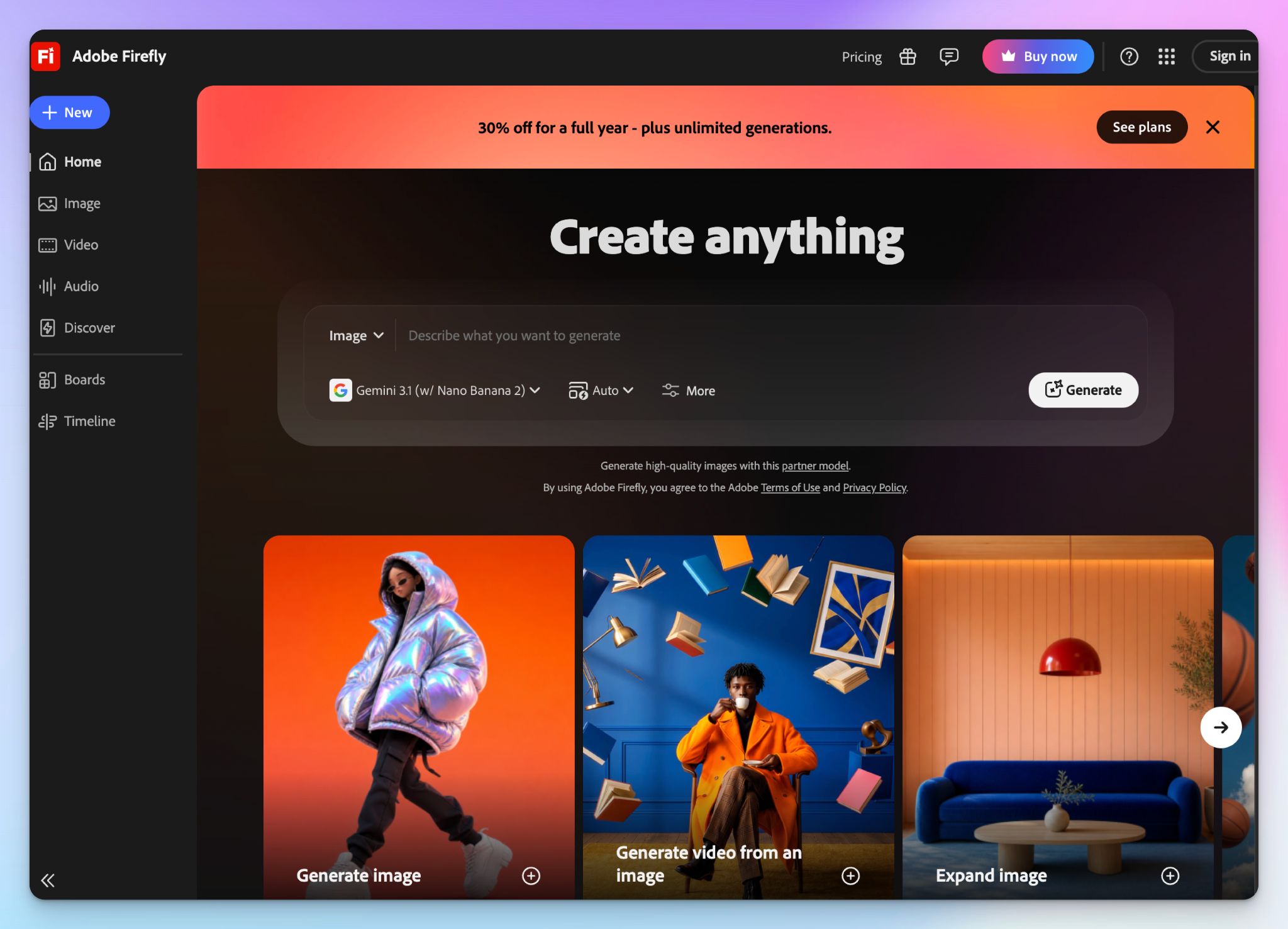 Adobe Firefly es un traductor de audio