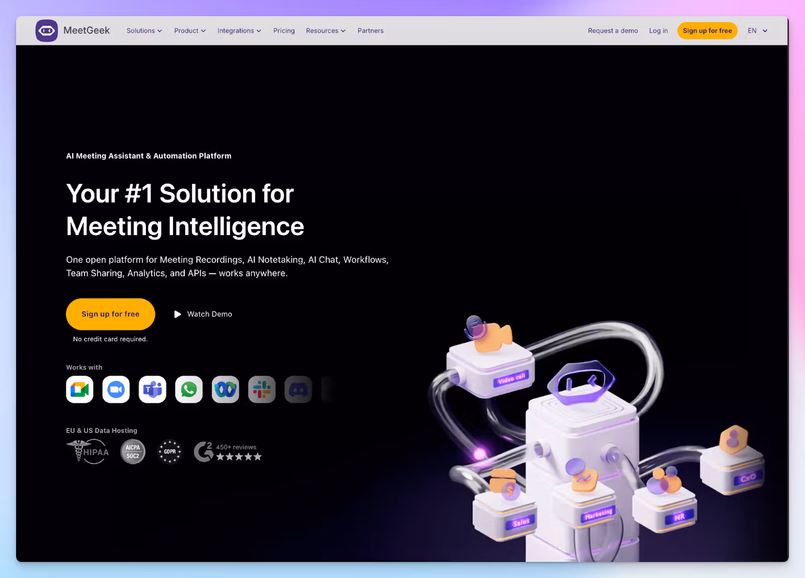 MeetGeek is a GDPR-compliant AI note taker