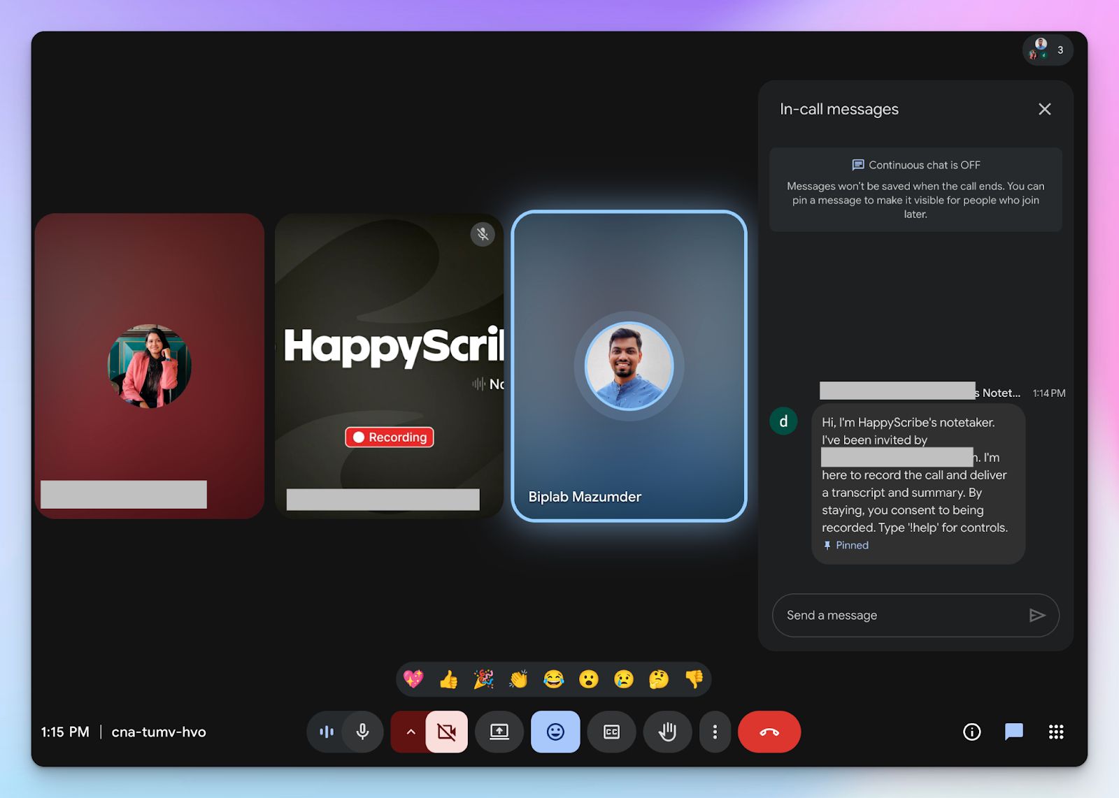 HappyScribe lets you customize the meeting note taker