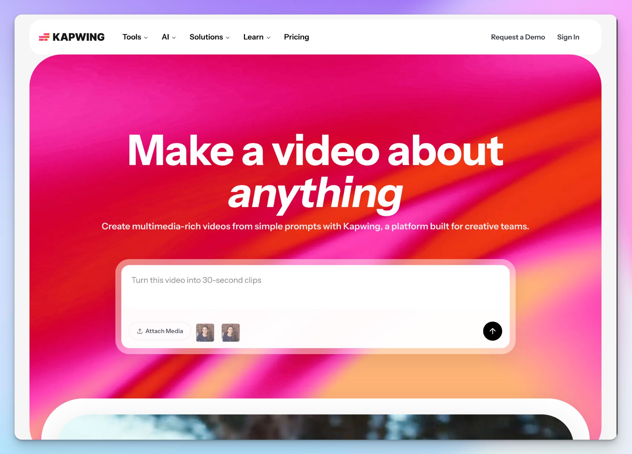 Kapwing is a podcast transcript generator