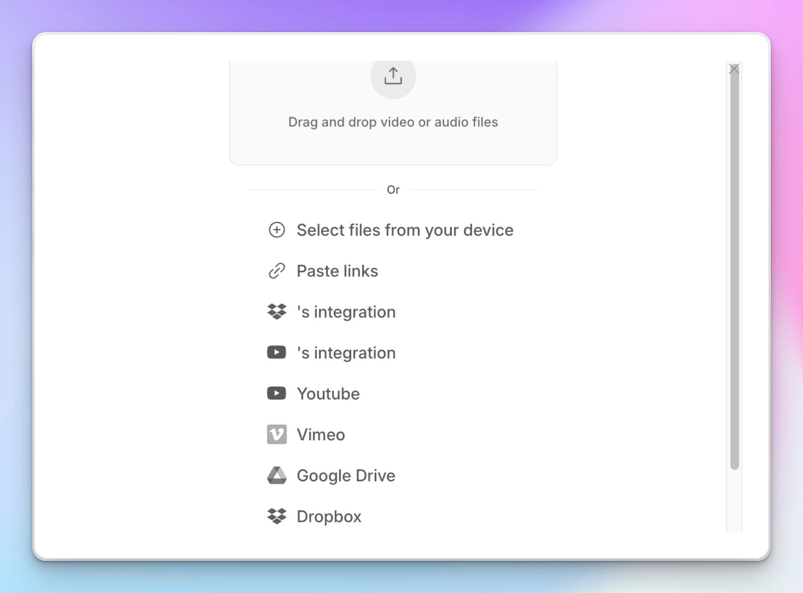HappyScribe lets you upload your subtitles and burn them into your videos