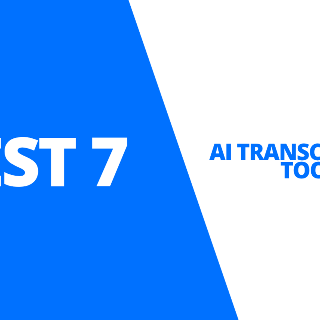 best 7 ai transcription tools