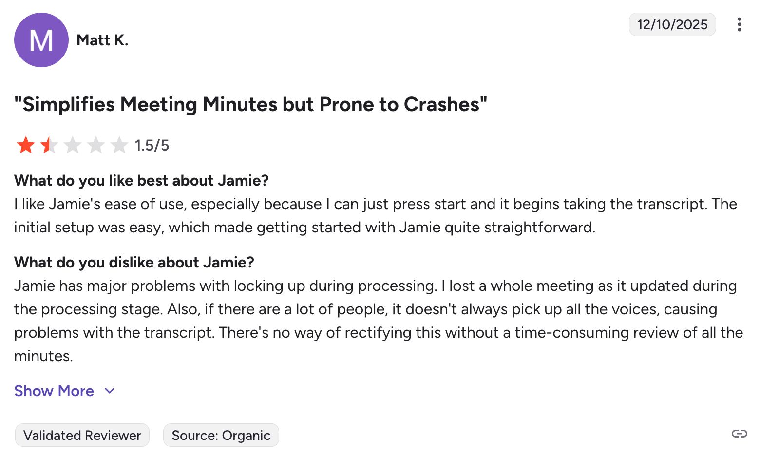 Jamie AI meeting notes are unreliable and slow