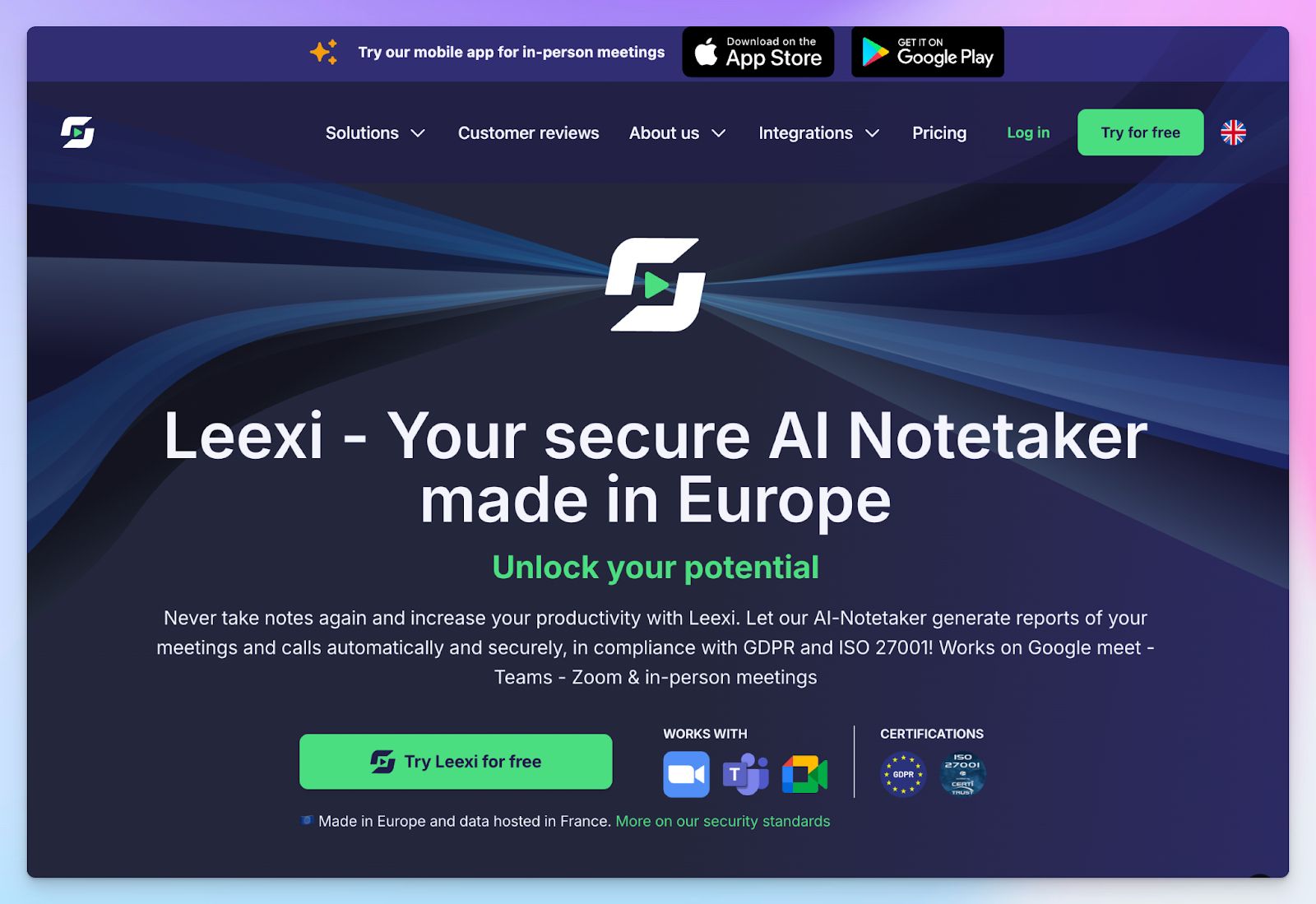 Leexi - Best AI meeting assistant in Europe