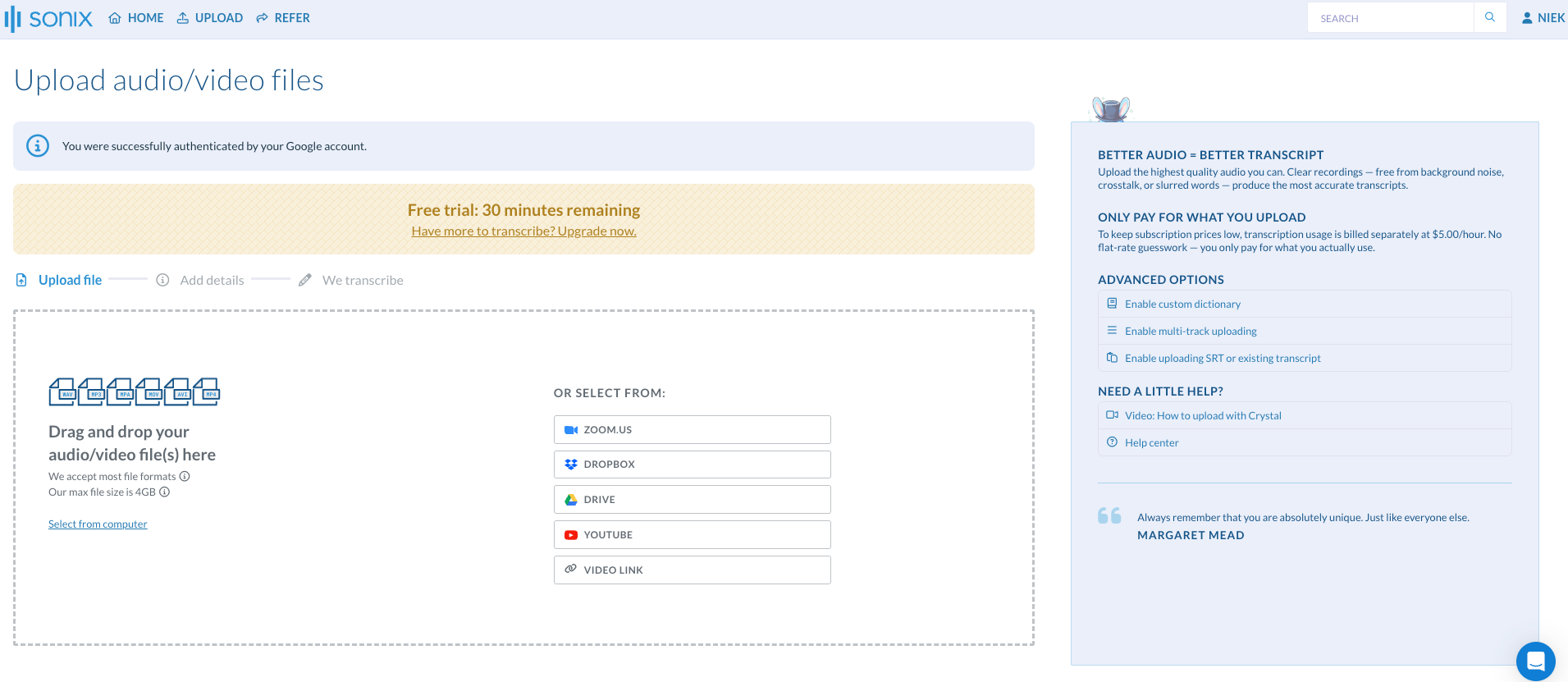 HappyScribe vs Sonix