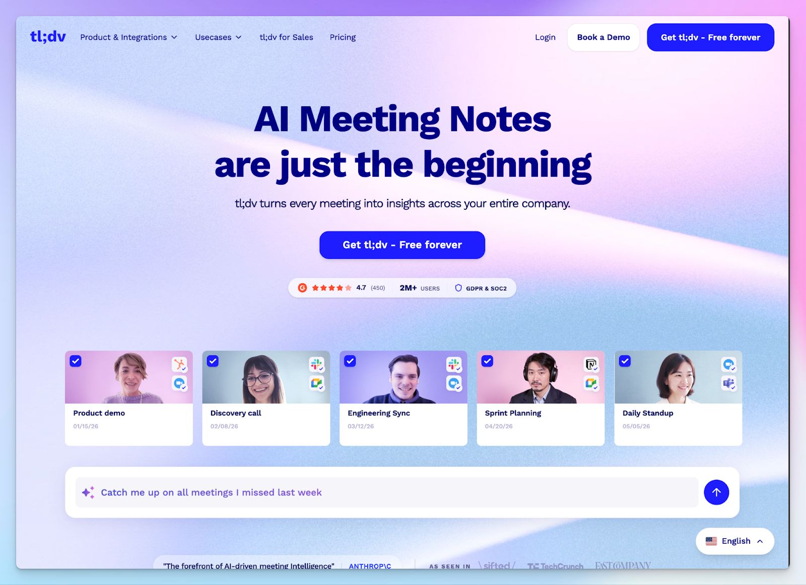 tl;dv - Best AI meeting assistants in Europe