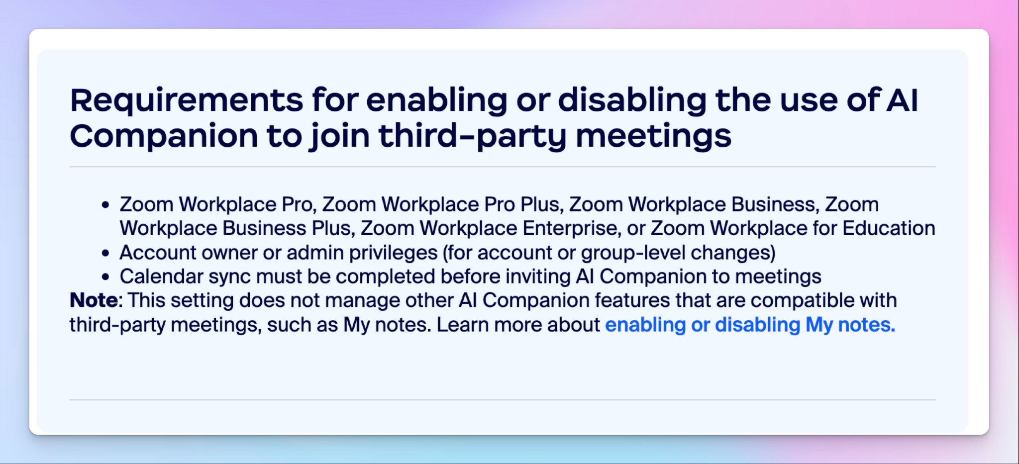 Zoom AI Companion è uno strumento complesso da configurare e usare