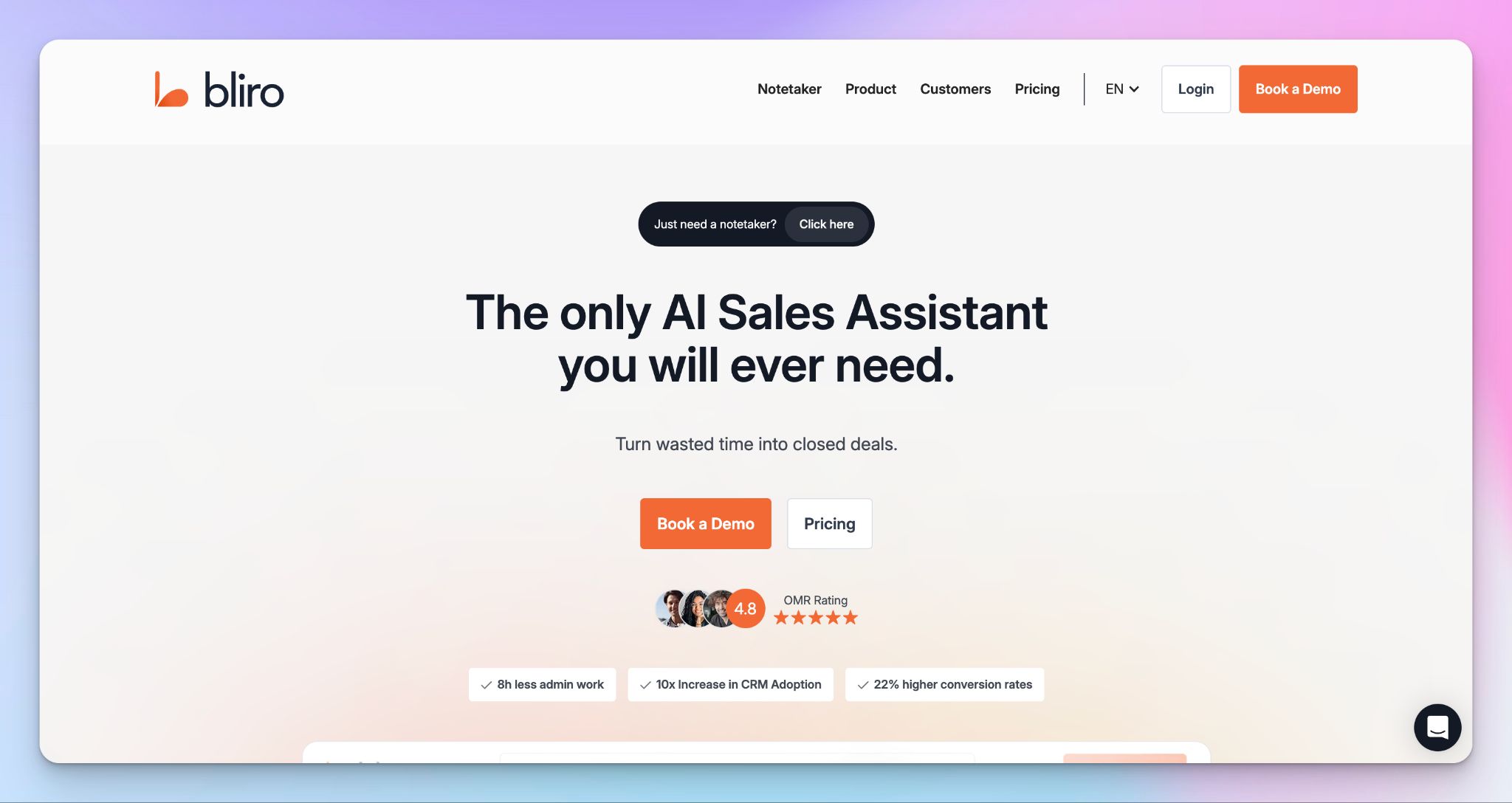 Bliro - IA notetaker senza bot in Europa