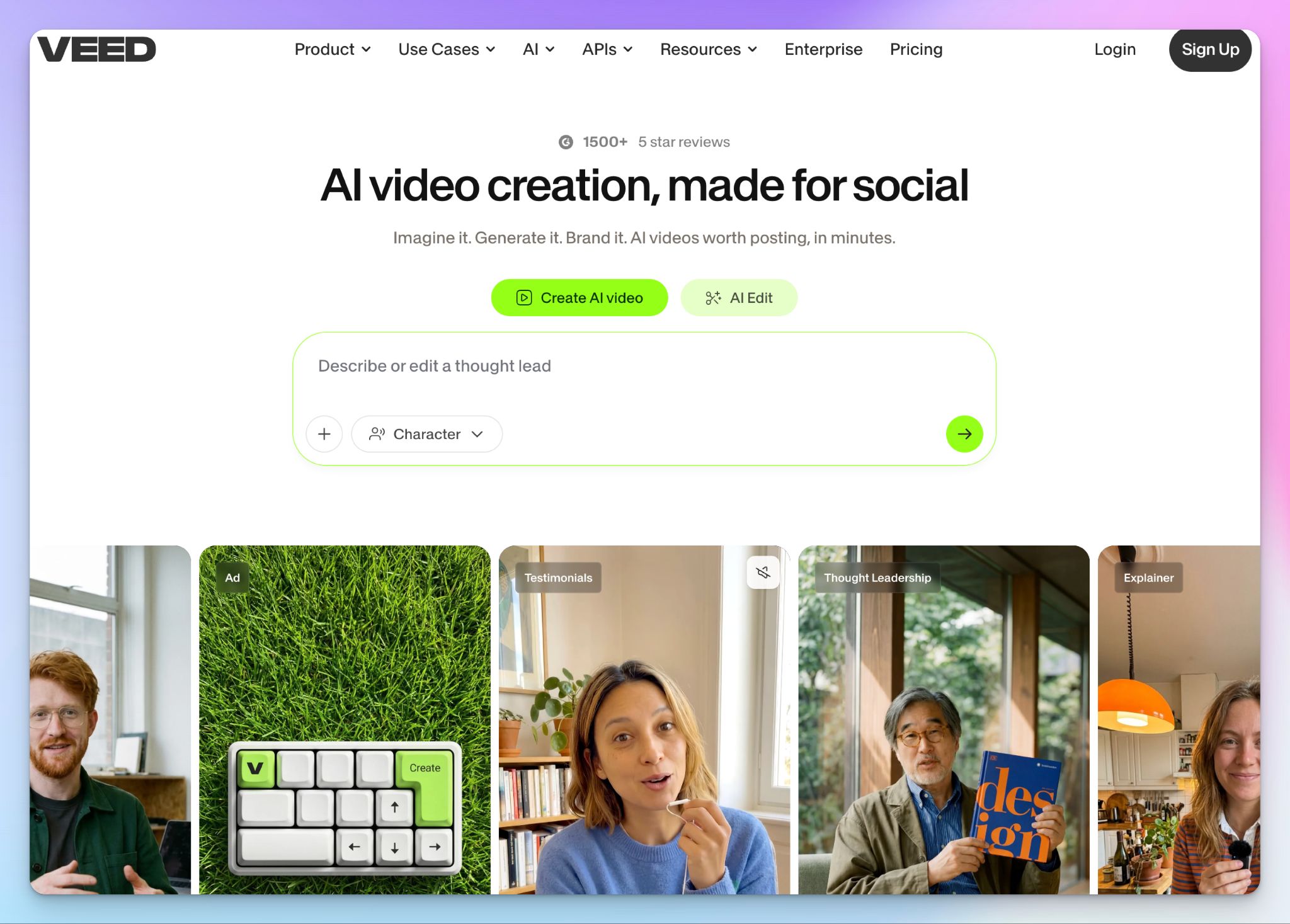 VEED es un traductor de audio