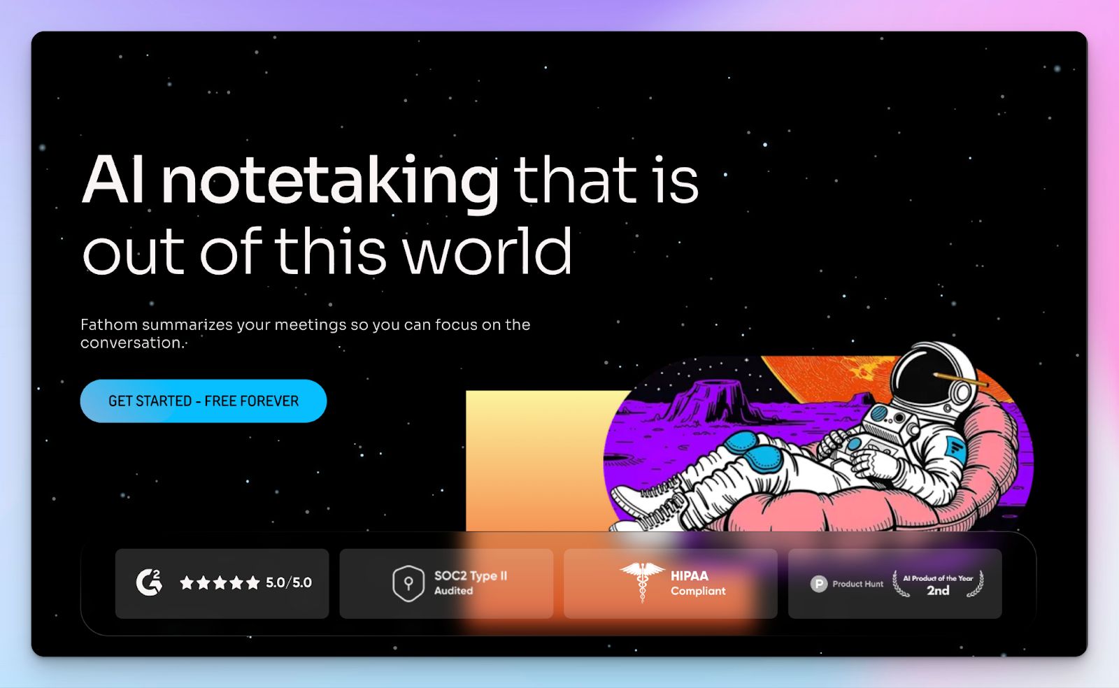 Fathom AI note taker