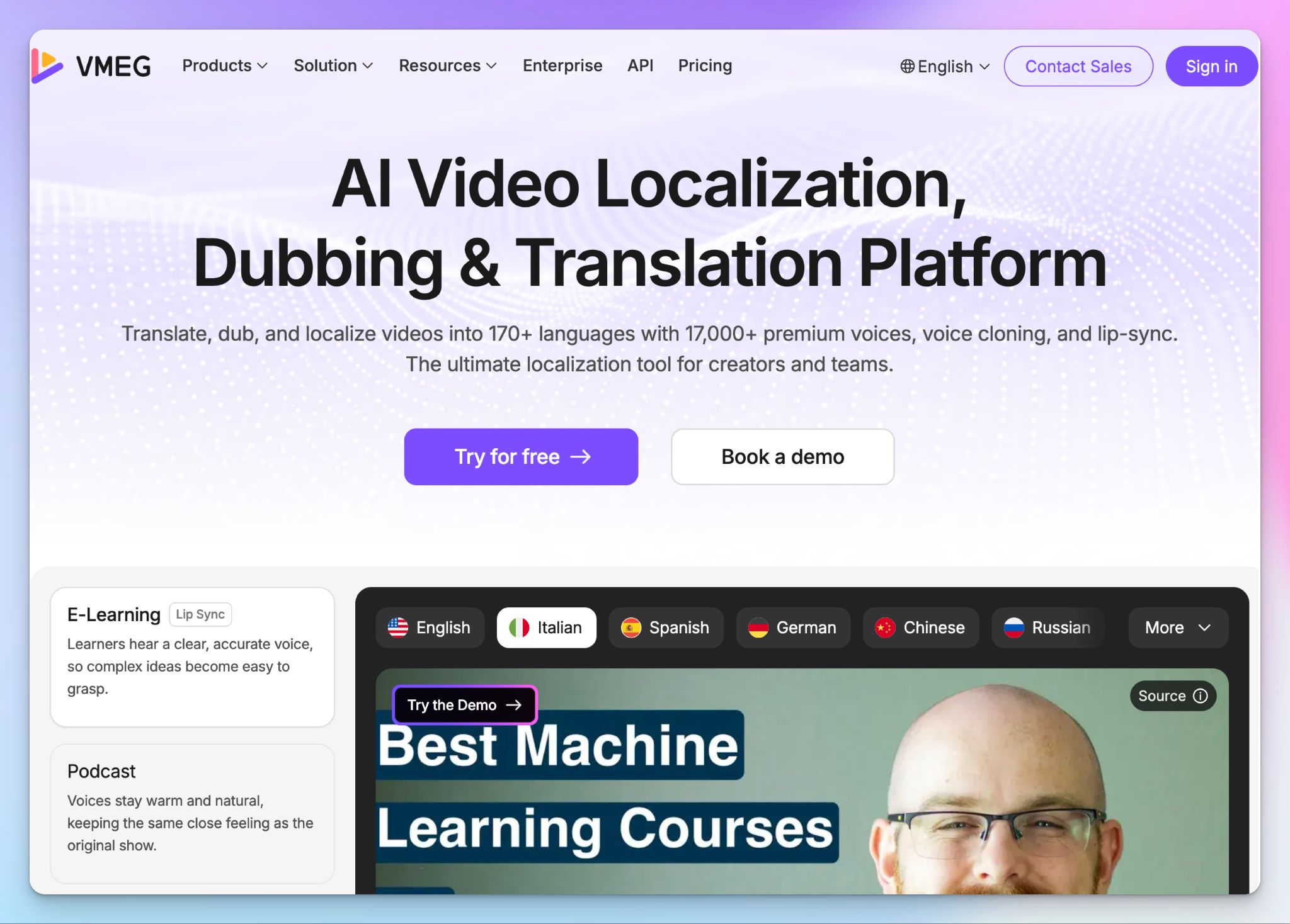 VMEG is a podcast transcript generator