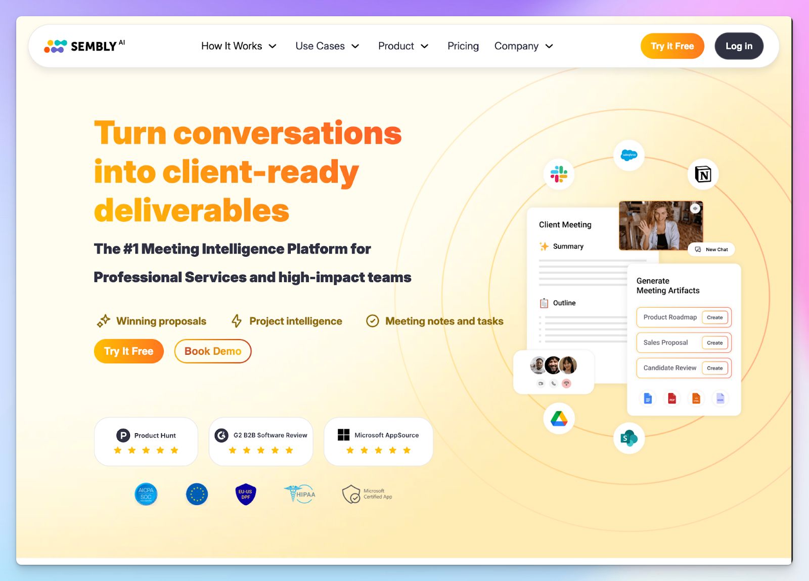 Sembly - Jamie alternative for AI meeting notes